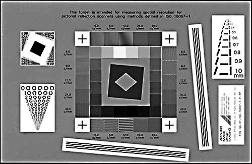 ISO-16067-1扫描仪测试图